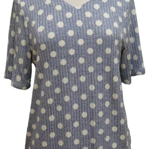 Chandail Adapté 1-1161 Bleu à Pois