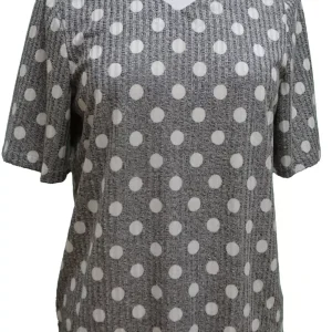 Chandail Adapté -Style 1-1161  Noir à Pois