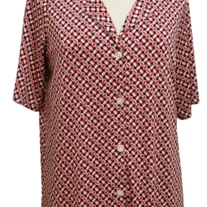 Blouse adaptée 1-1463 Rouge