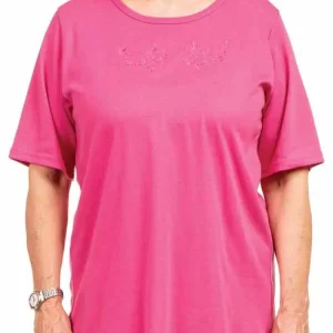 Chandail Adapté Brodé  1-1850 Framboise