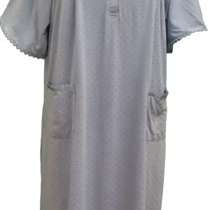 Robe de Nuit Adaptée Style 1-2290 Couleur Bleu