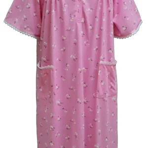 Robe de Nuit Adaptée Style 1-2290 Couleur imprimée Rose