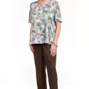 Pantalon Sans-siège Style 7059 Unisexe Brun