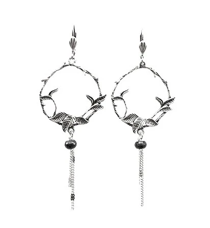 Boucles d'Oreilles Créole en Fleur