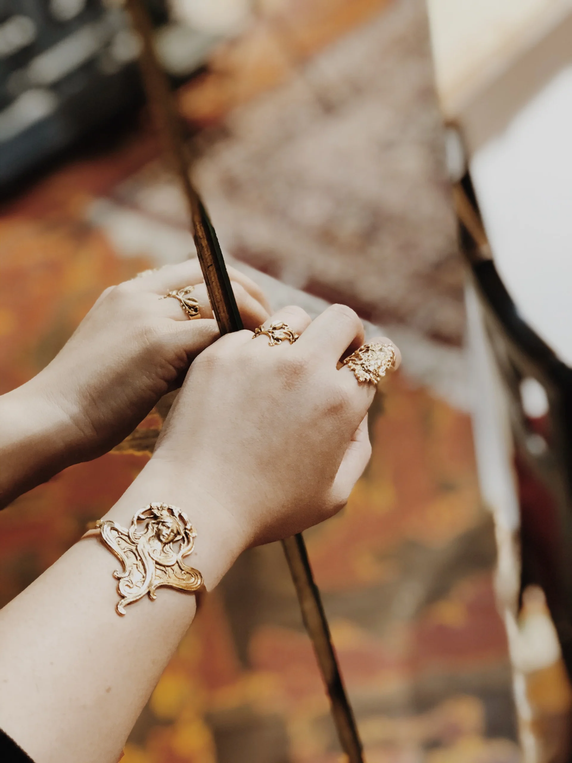 Bracelet Camée Doré – Image 3