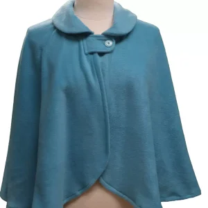 Cape Poncho en Polaire 1445 – Turquoise