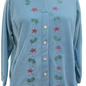 Cardigan Adapté 1463 – Bleu-vert turquoise