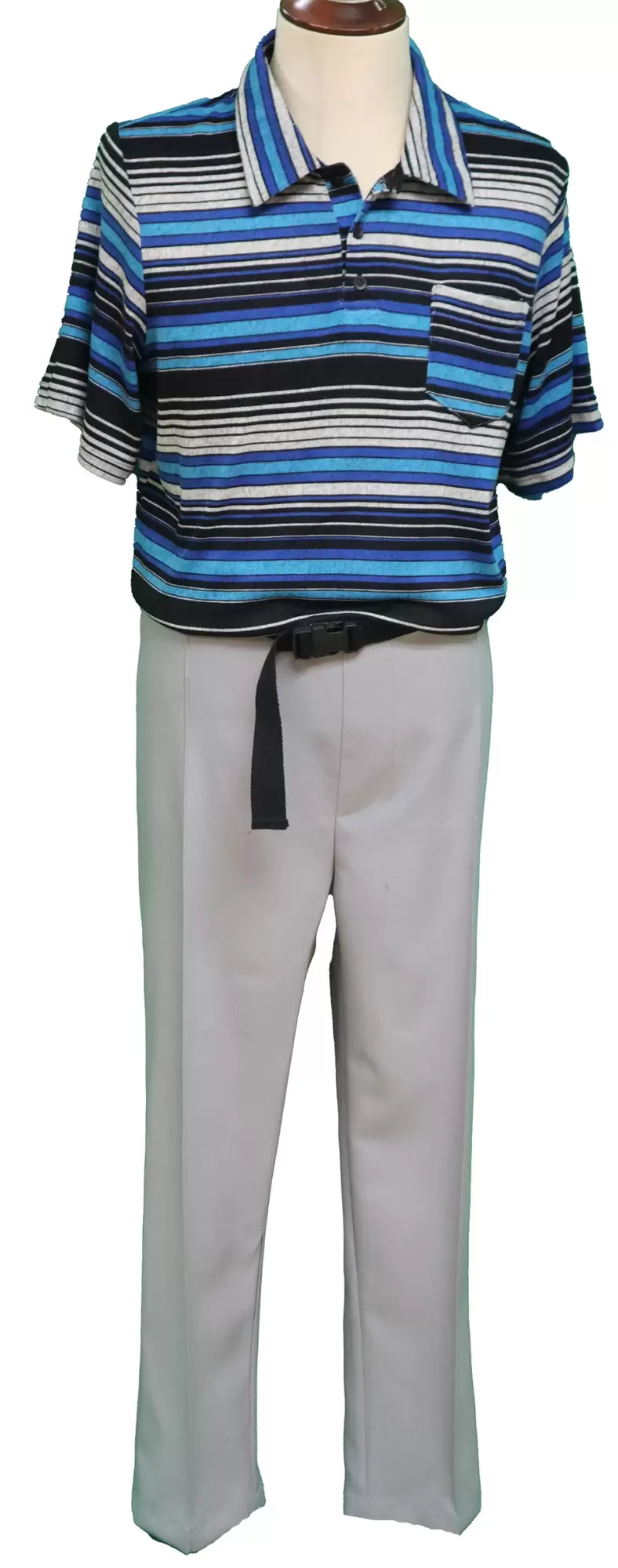 Combinaison adaptée de Jour pour Hommes 1620- Rayé bleu et noir