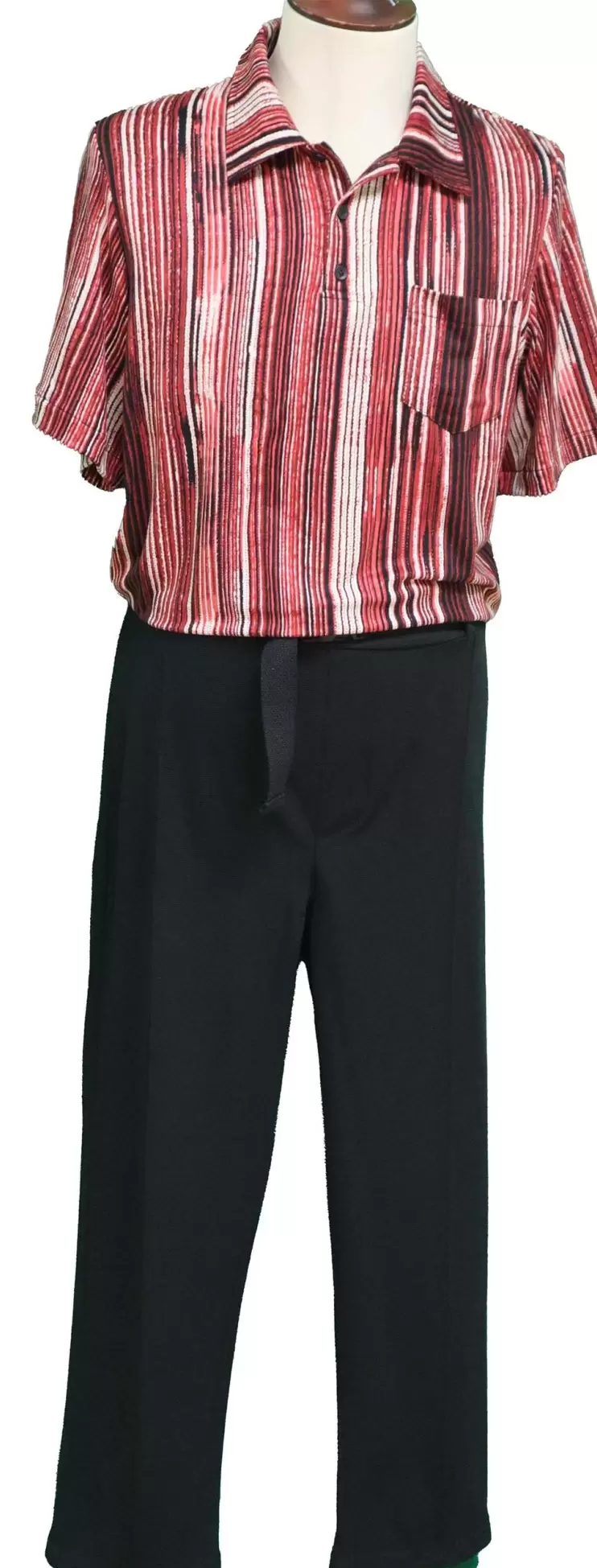 Combinaison adaptée de Jour pour Hommes – Rayé rouge