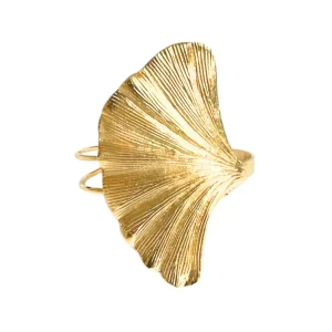 Bracelet Feuille de Ginkgo Doré