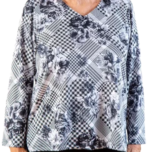 Chandail adapté 2-1165-Noir et Blanc