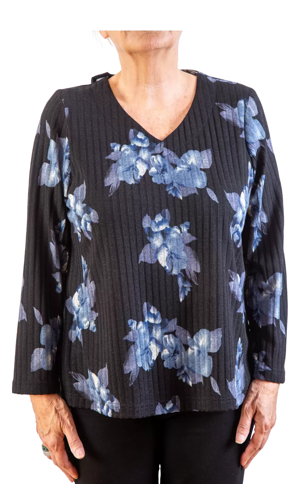 Chandail adapté 2-1165-Noir et Bleu