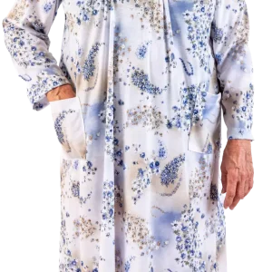 Robe de nuit Adaptée 2-2298 Beige et Bleu