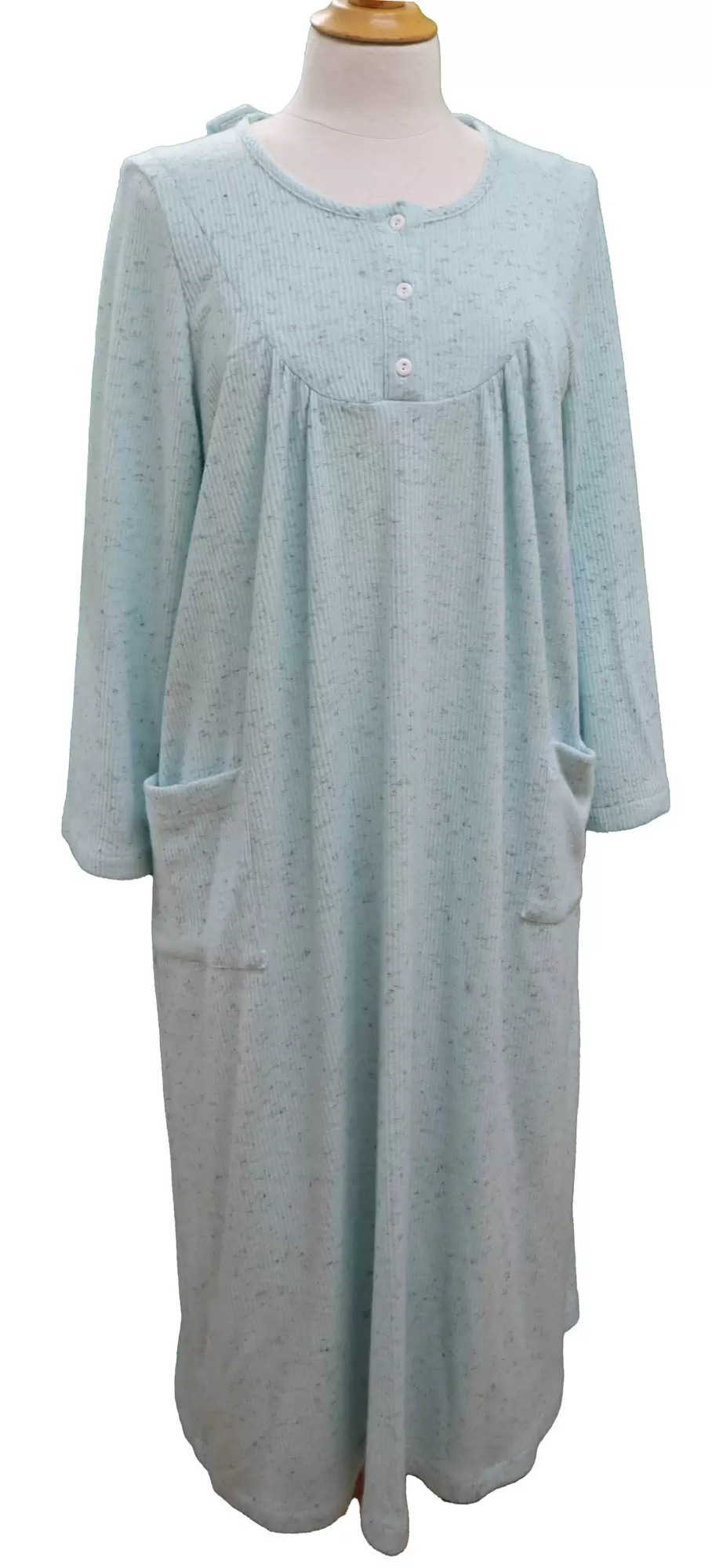 Robe de Nuit Adaptée Flanelle 2-2298 Verte