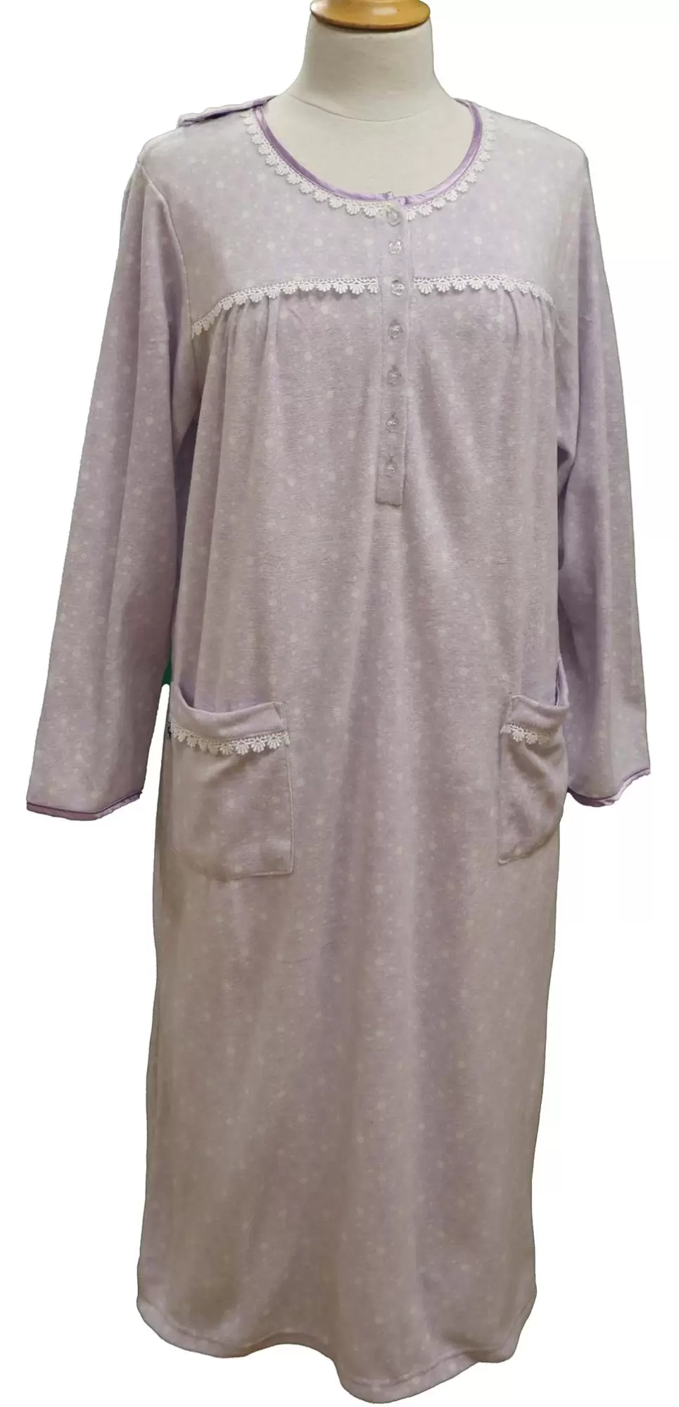 Robe de Nuit Adaptée Style 2-2073 Lilas