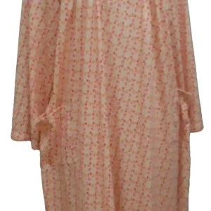 Robe de Nuit Adaptée 2-2298 Imprimé cœurs rose