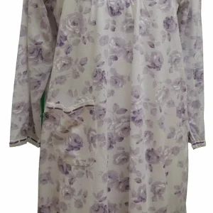 Robe de Nuit Adaptée  style 2-2072  Couleur fleuri lilas