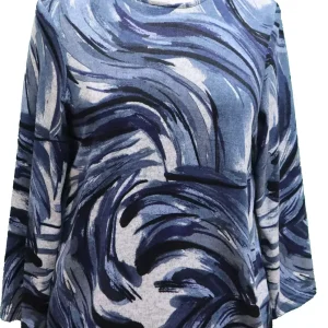 Chandail adapté style 2-3154 Imprimé Marine