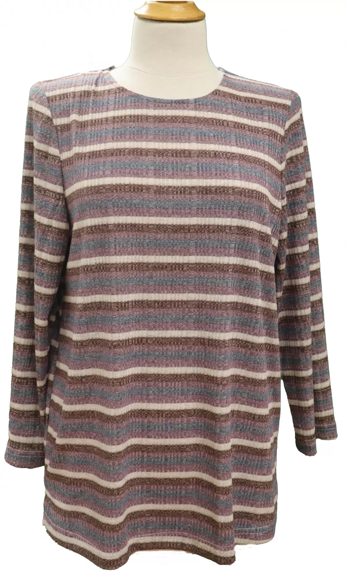 Chandail adapté style 2-3154 -Rayé mauve