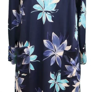 Robe Adaptée à col V style 2-4160 -Marine