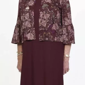 Robe Adaptée avec Boléro 2-4164 – Bourgogne