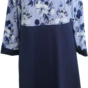 Robe Adaptée Style 2-4603 -Bleu