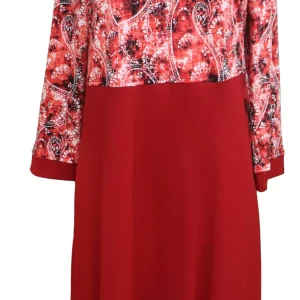 Robe Adaptée Style 2-4603 -Imprimé rouge