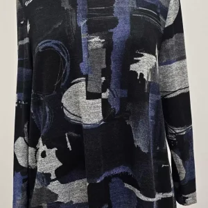 Chandail adapté style 2-3154 – Imprimé Noir et Gris