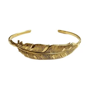 Bracelet Plume doré