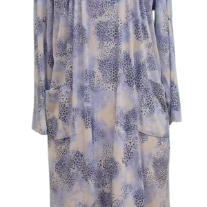 Robe de Nuit Adaptée  2-2298 Léopard Bleu