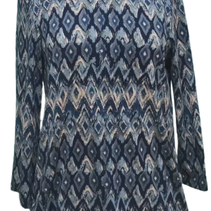 Chandail adapté style 2-3154-Losanges Bleu