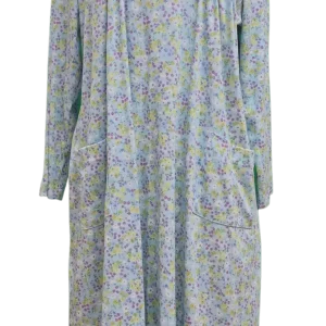Robe de Nuit Adaptée 2-2298 Azur Fleuri