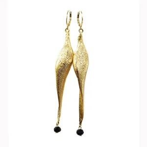 BOUCLES D'OREILLES ECORSE DOREES