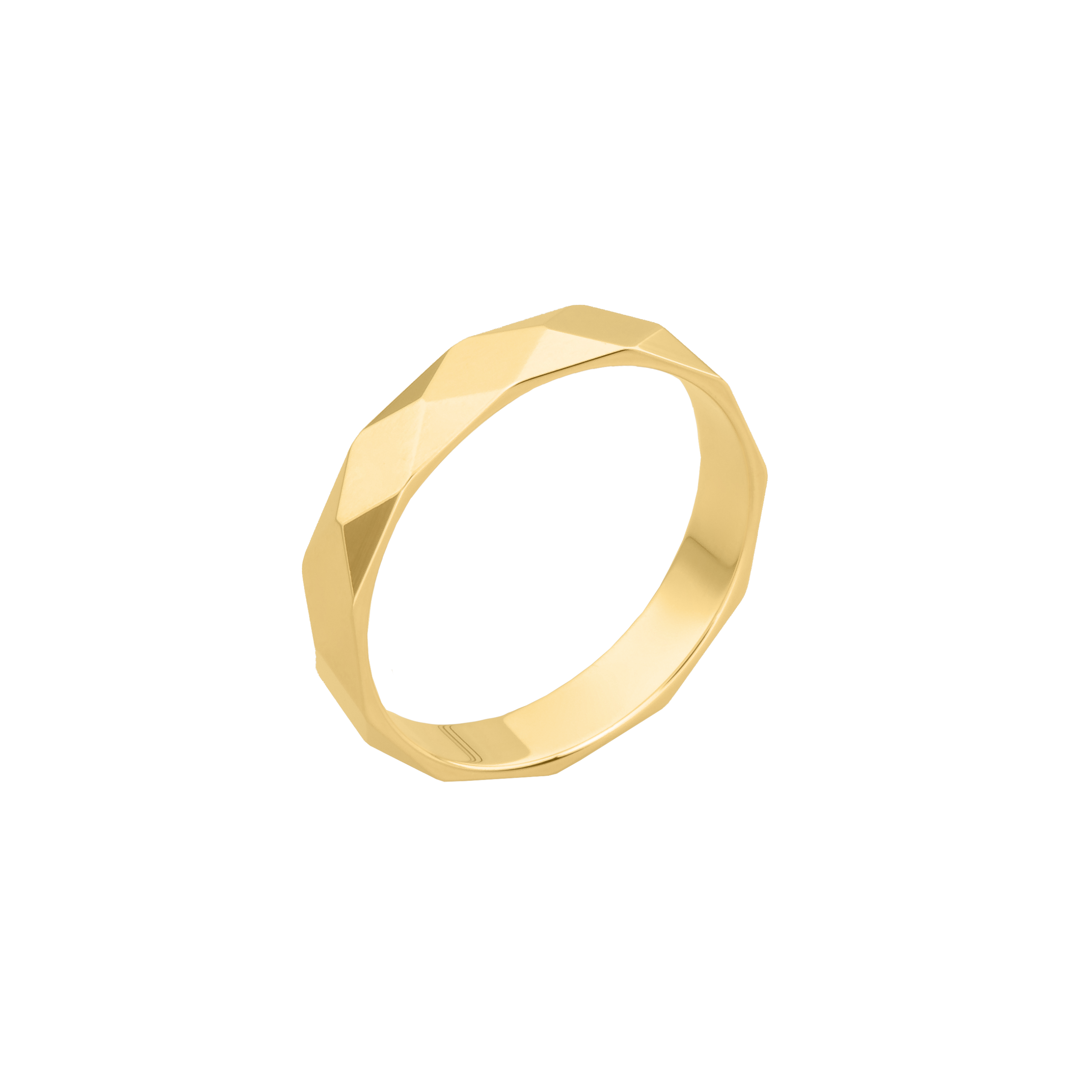 Bague alliance – Facettes régulières – Image 6