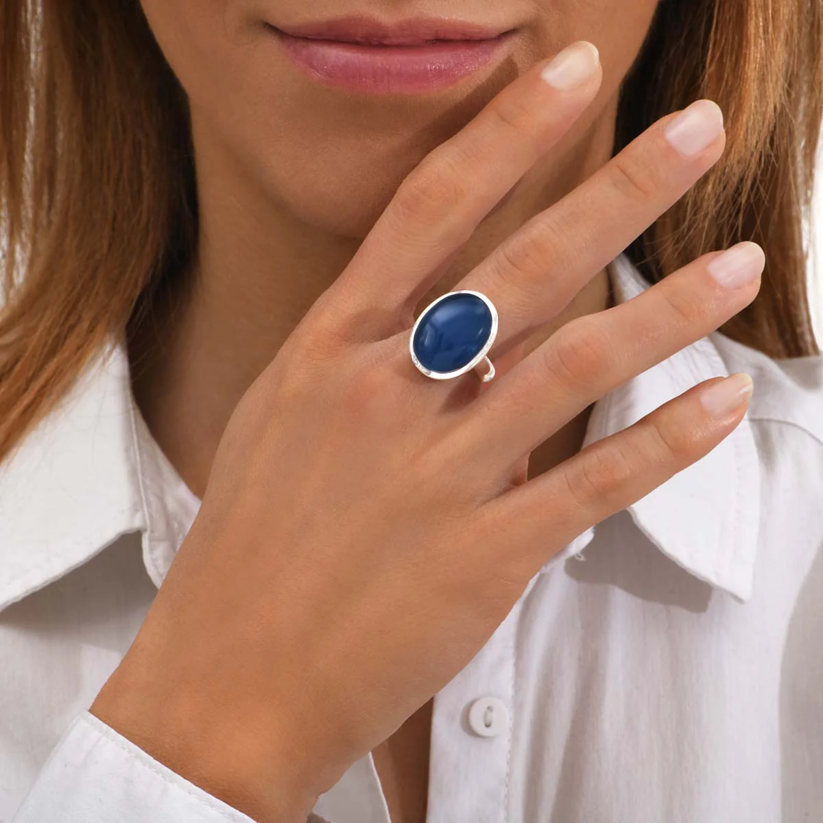 Bague Cabochon Labradorite Grace – Image 2