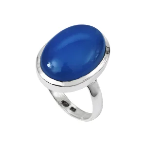 Bague Cabochon Calcédoine Grace