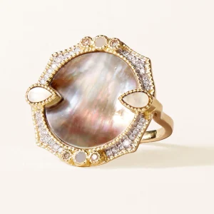 Bague Janih - Nacre Rose