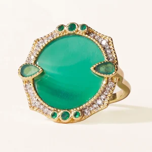 Bague Janih - Onyx Vert