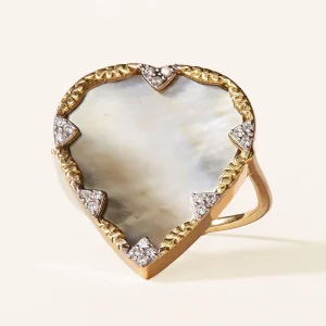 Bague Lima - Nacre Grise