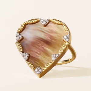 Bague Lima - Nacre Rose