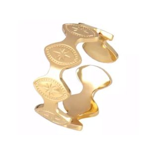 Bague acier inoxydable doré