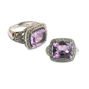 Bague art deco améthyste