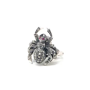 Bague Araignée en marcassites et argent