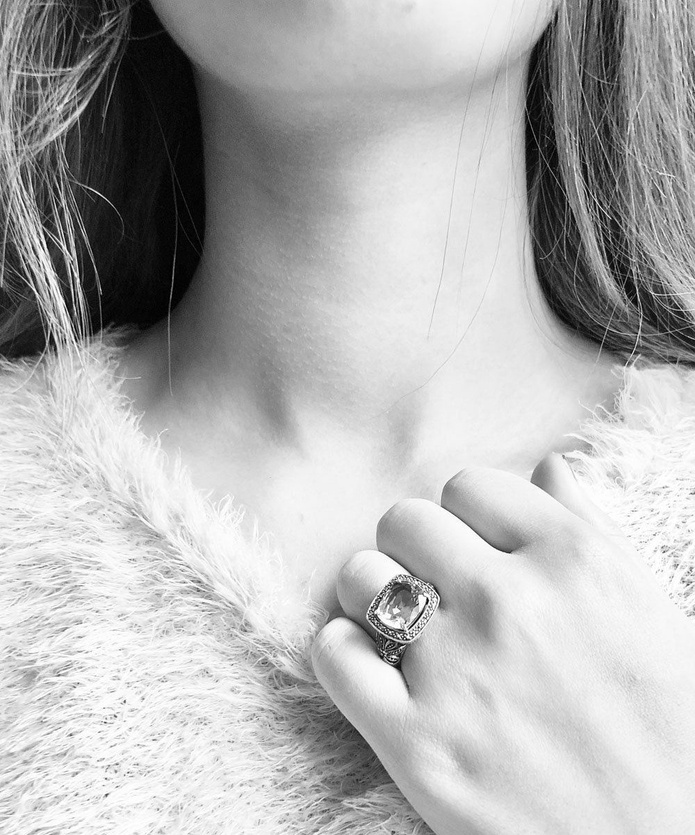 Bague art deco améthyste – Image 3