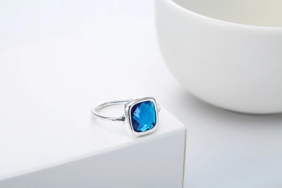 Bague femme fantaisie argent – Image 2