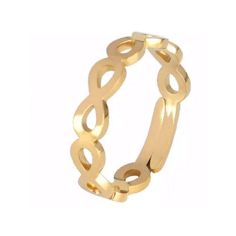 Bague femme acier inoxydable