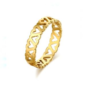 Bague femme fine acier