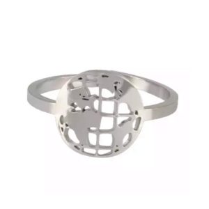 Bague mappemonde ajustable