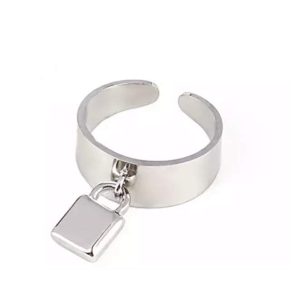 Bague ouverte acier pour femme