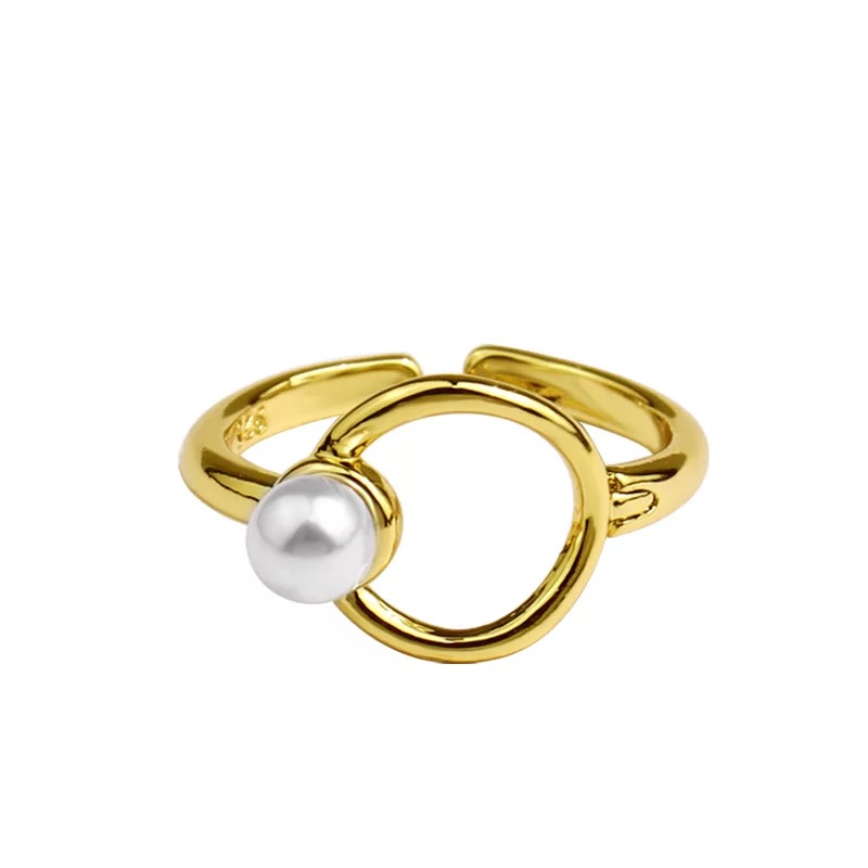 Bague perle fine